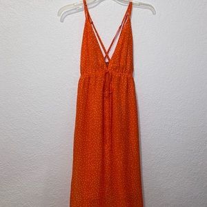 Cute Orange/Peach Maxi Dress!
